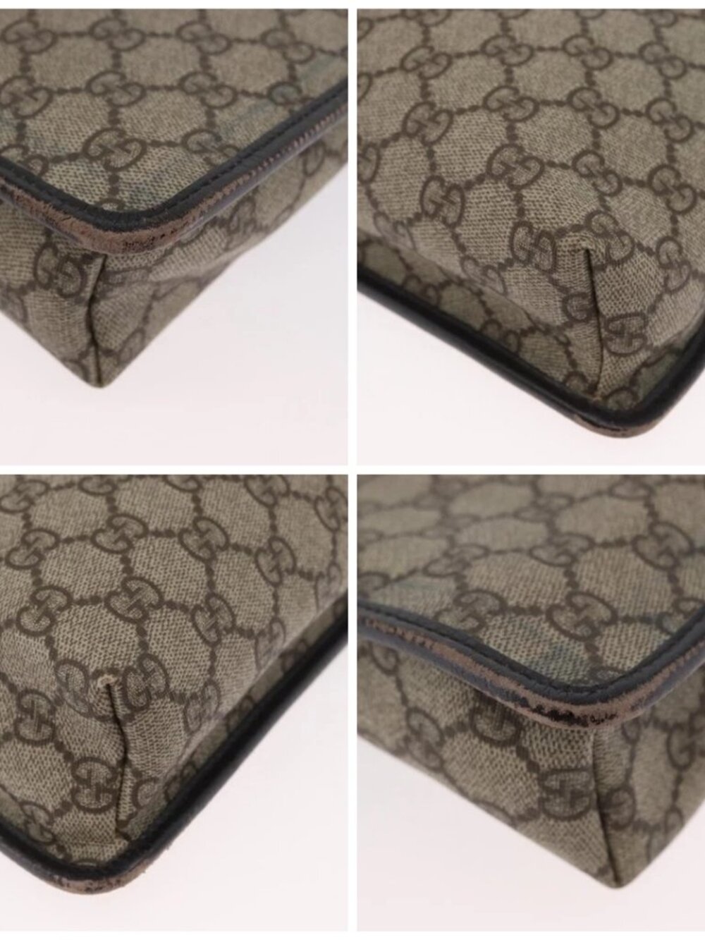 GUCCI GG Supreme Shoulder Bag PVC Beige Silver 92560 Auth ka2891 - Picture 16 of 16